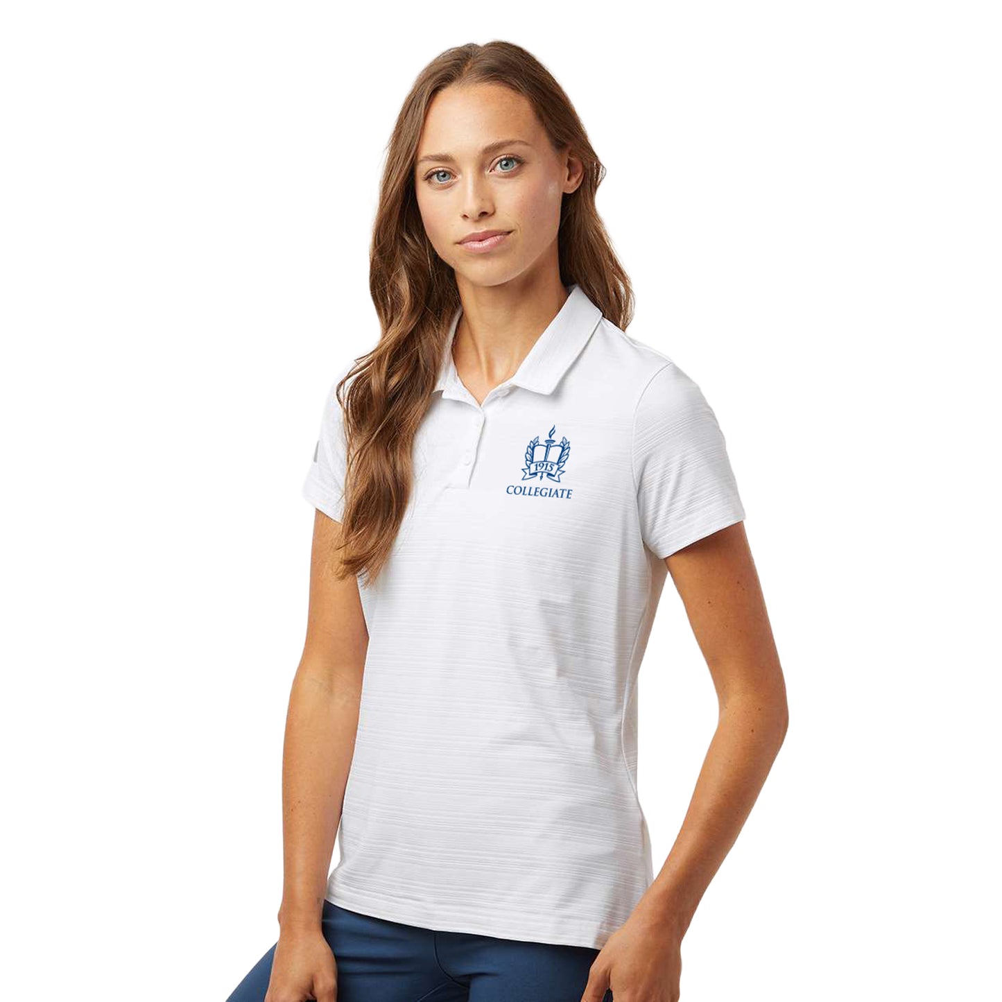 Adidas Women's Textured Stripe Polo