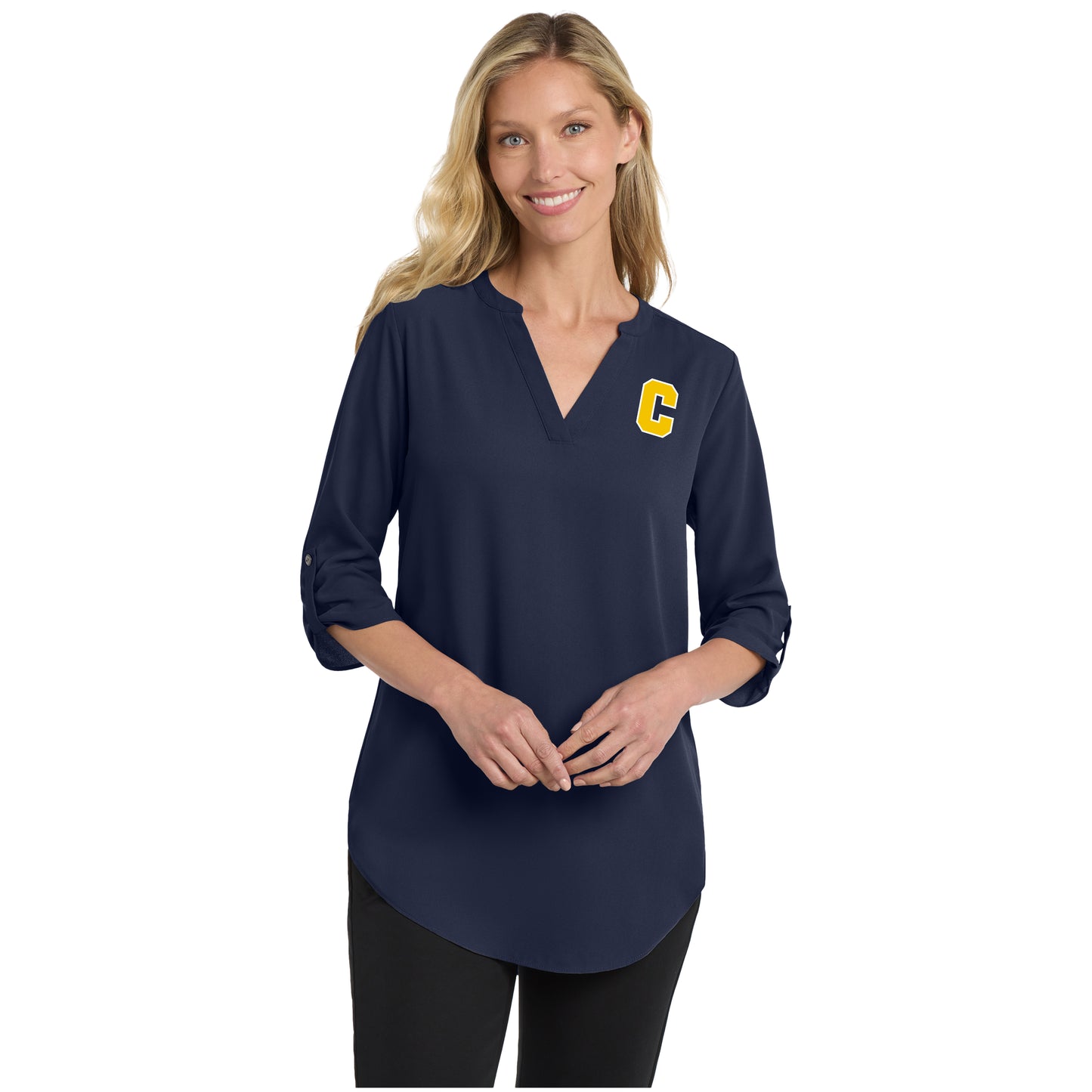 Port Authority® Ladies 3/4-Sleeve Tunic Blouse