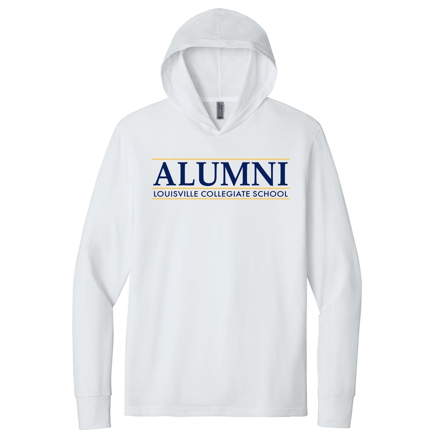Next Level Apparel CVC Long Sleeve Hooded T-Shirt
