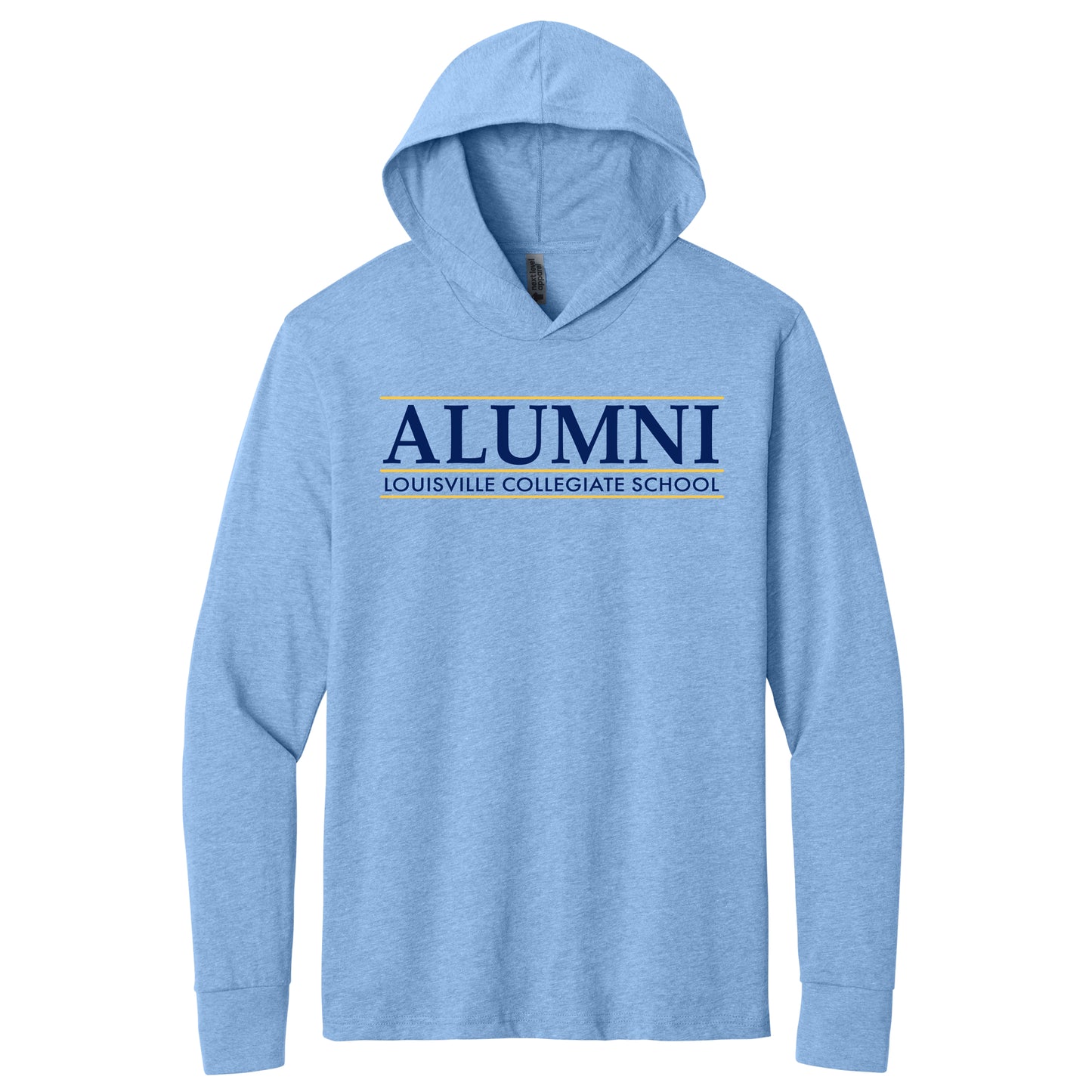 Next Level Apparel CVC Long Sleeve Hooded T-Shirt