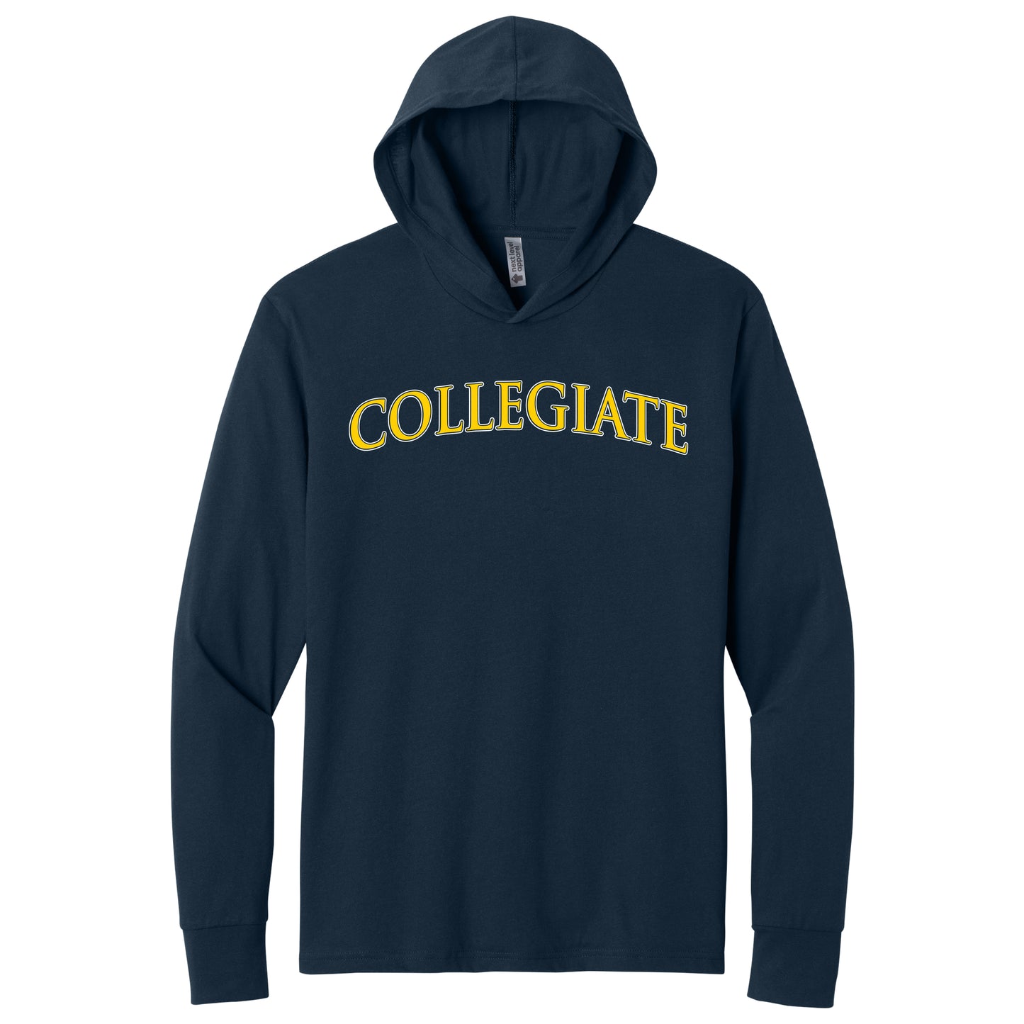 Next Level Apparel CVC Long Sleeve Hooded T-Shirt