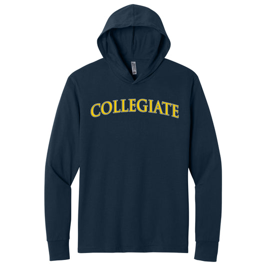 Next Level Apparel CVC Long Sleeve Hooded T-Shirt