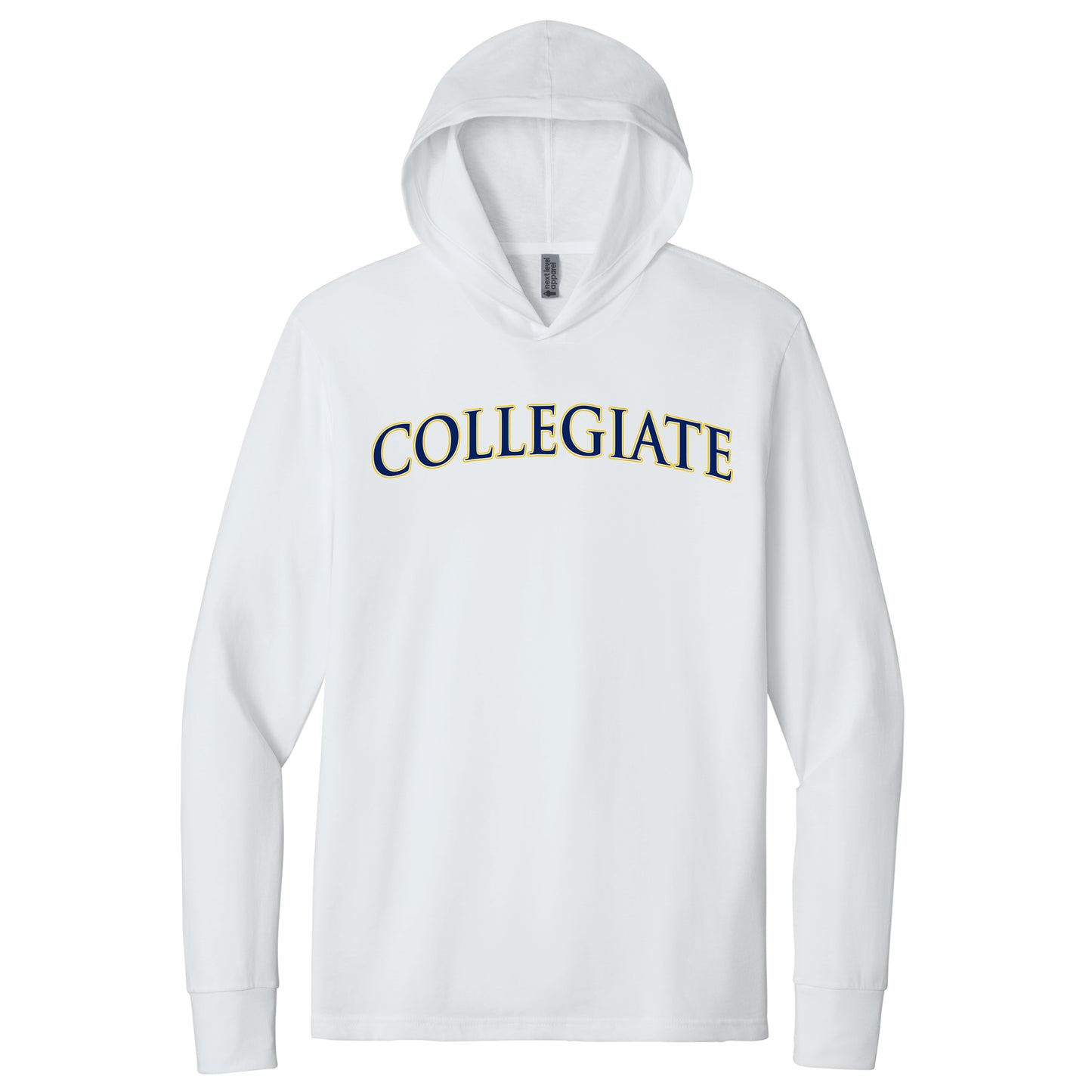Next Level Apparel CVC Long Sleeve Hooded T-Shirt
