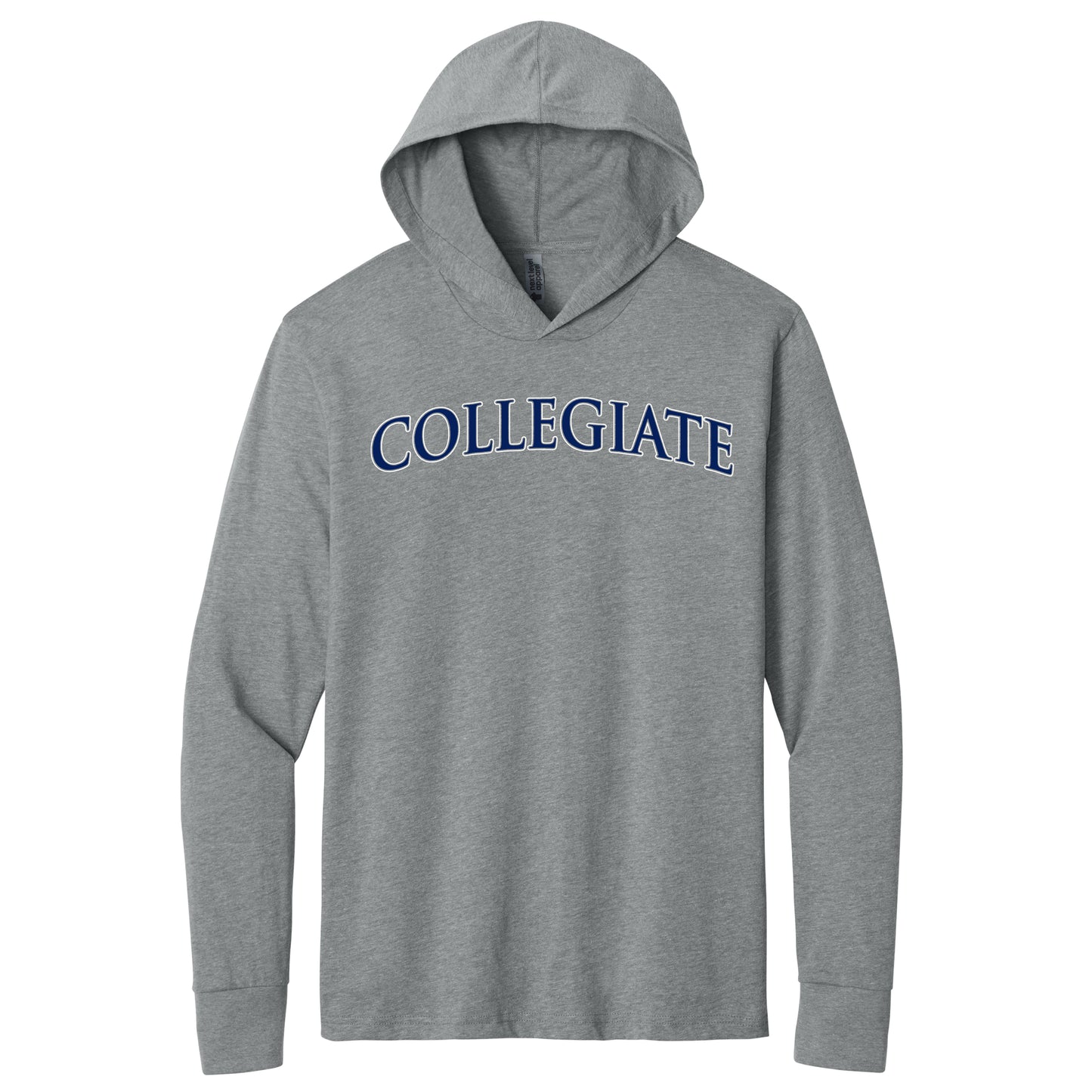 Next Level Apparel CVC Long Sleeve Hooded T-Shirt