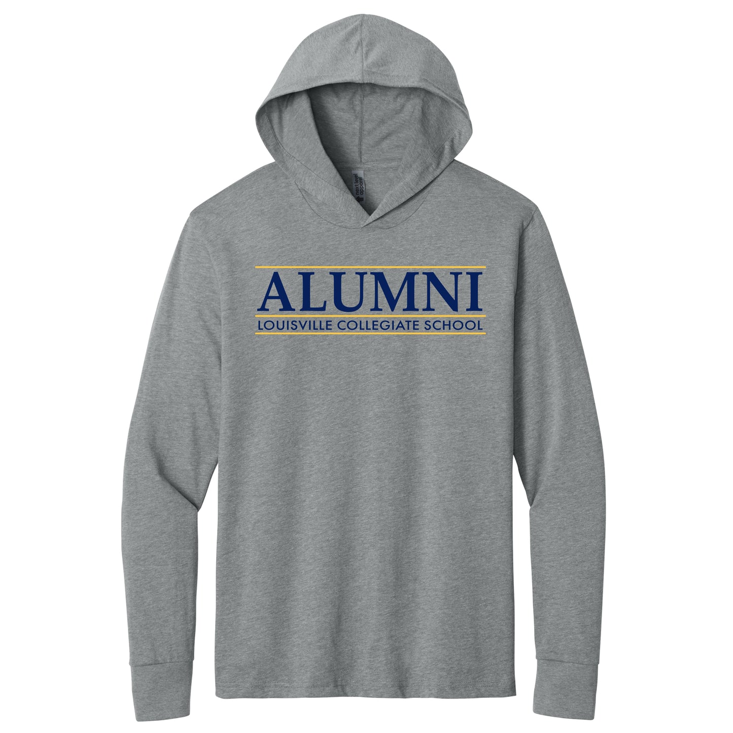 Next Level Apparel CVC Long Sleeve Hooded T-Shirt