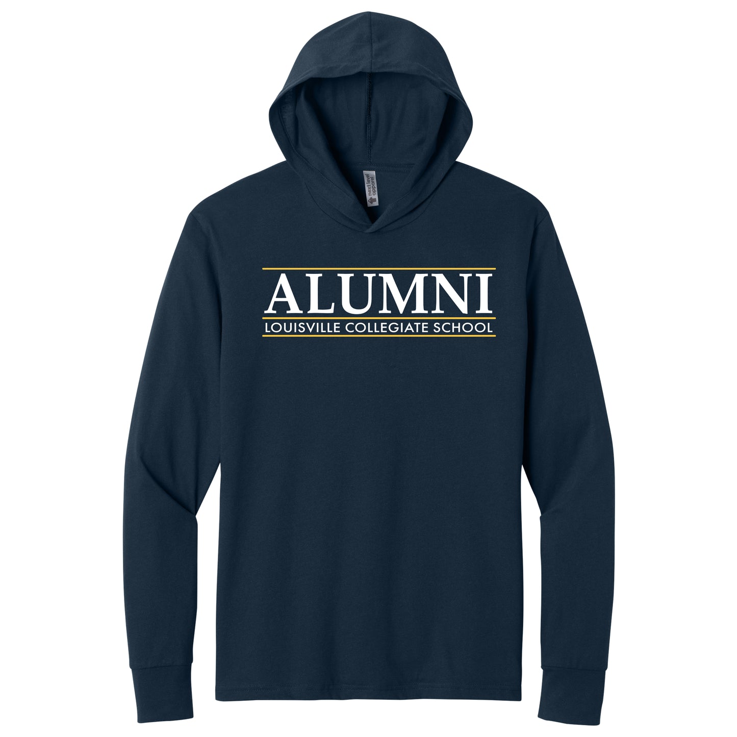 Next Level Apparel CVC Long Sleeve Hooded T-Shirt
